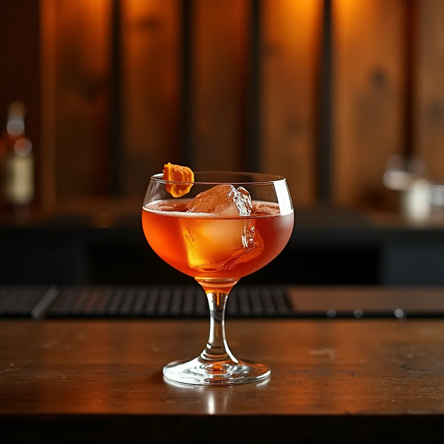 Coctel de la casa en la barra